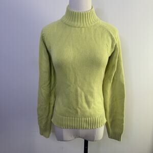 Vintage Y2K Cropped Mock Neck Ribbed Chunky Sweater Raglan • Whimsygoth Fairy L